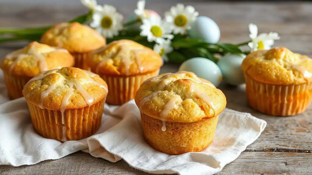 easter lemon poppy seed muffins