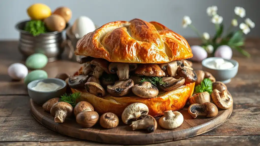 easter mushroom wellington delight