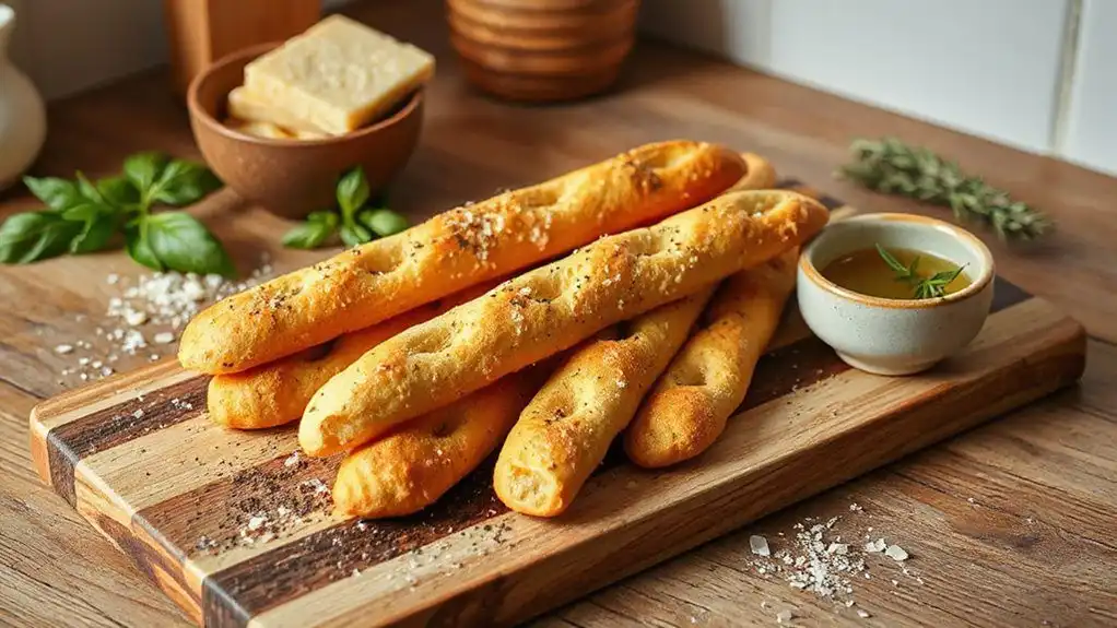 easter parmesan pepper breadsticks