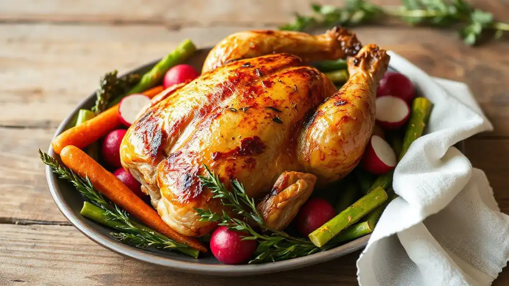 easter spatchcock chicken feast