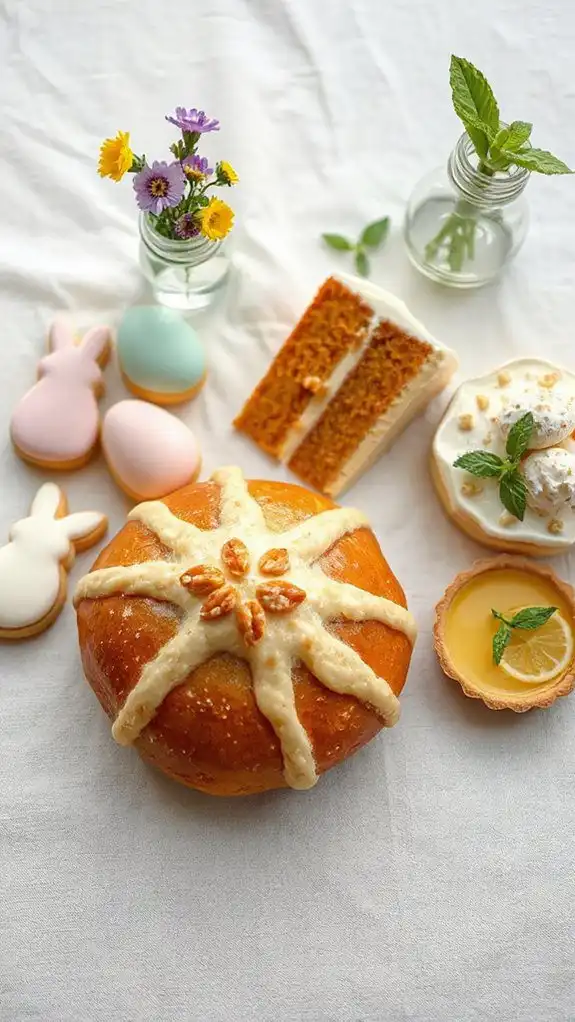 easter themed baked treats