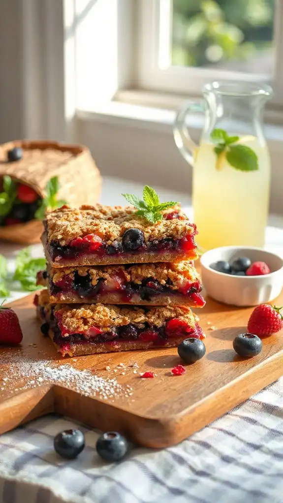 easy berry crumble bars
