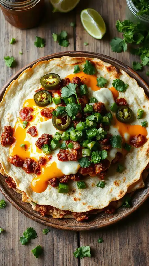easy cheesy ground beef quesadillas