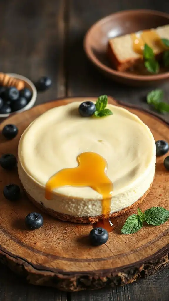 easy no bake honey cheesecake