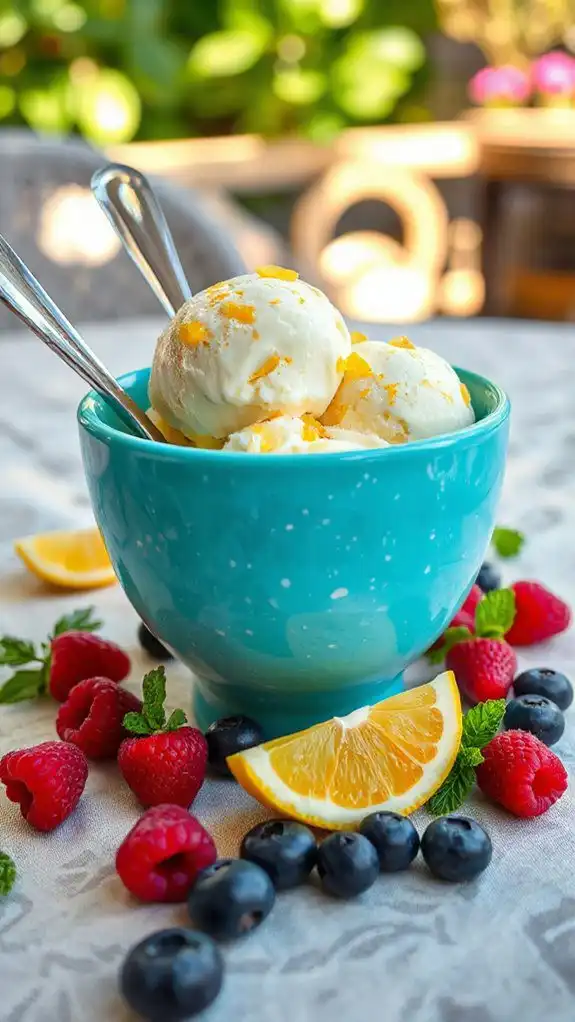 easy no churn lemonade ice cream