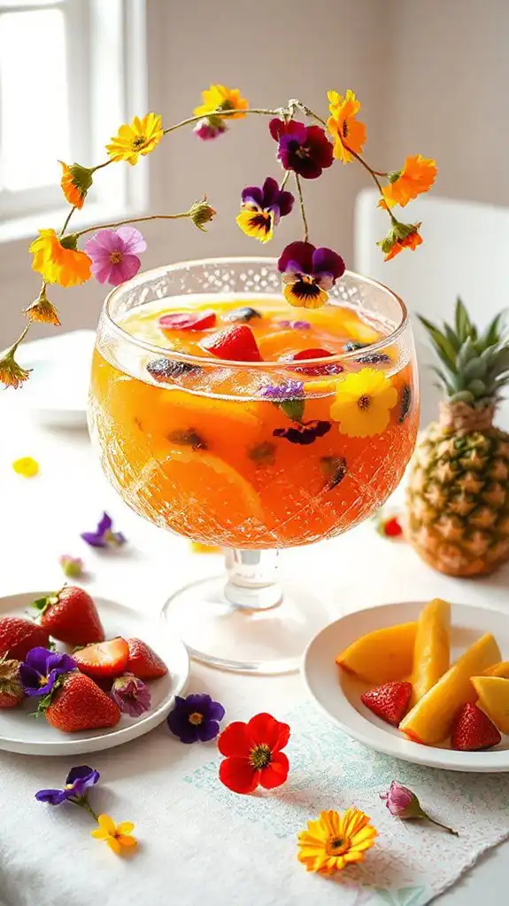 edible flowers for garnish