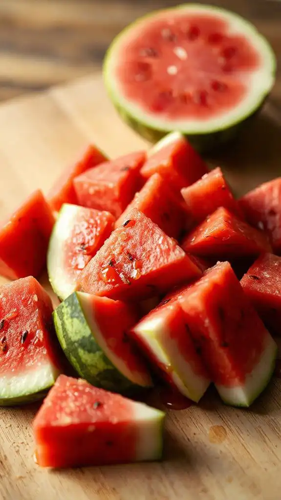 efficient watermelon chunk cutting efficient watermelon chunk cutting