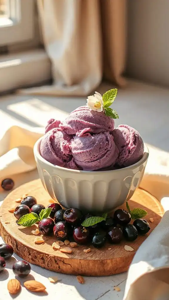 elderberry ice cream delight