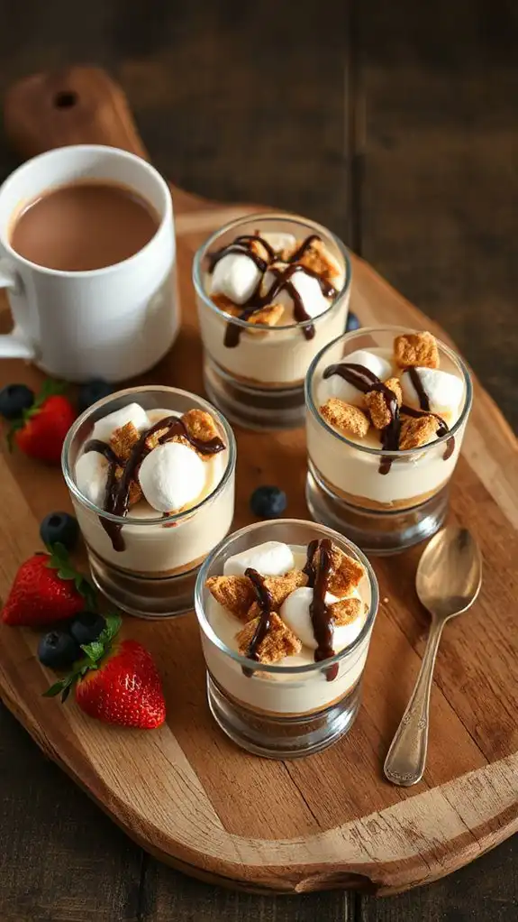 elegant cocoa dusted dessert pairings