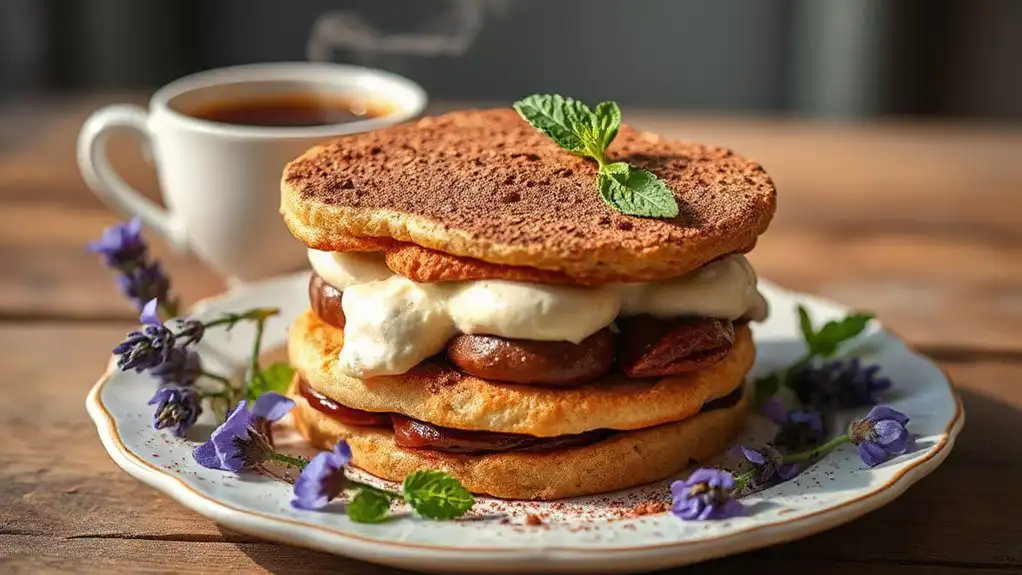 elegant coffee soaked dessert
