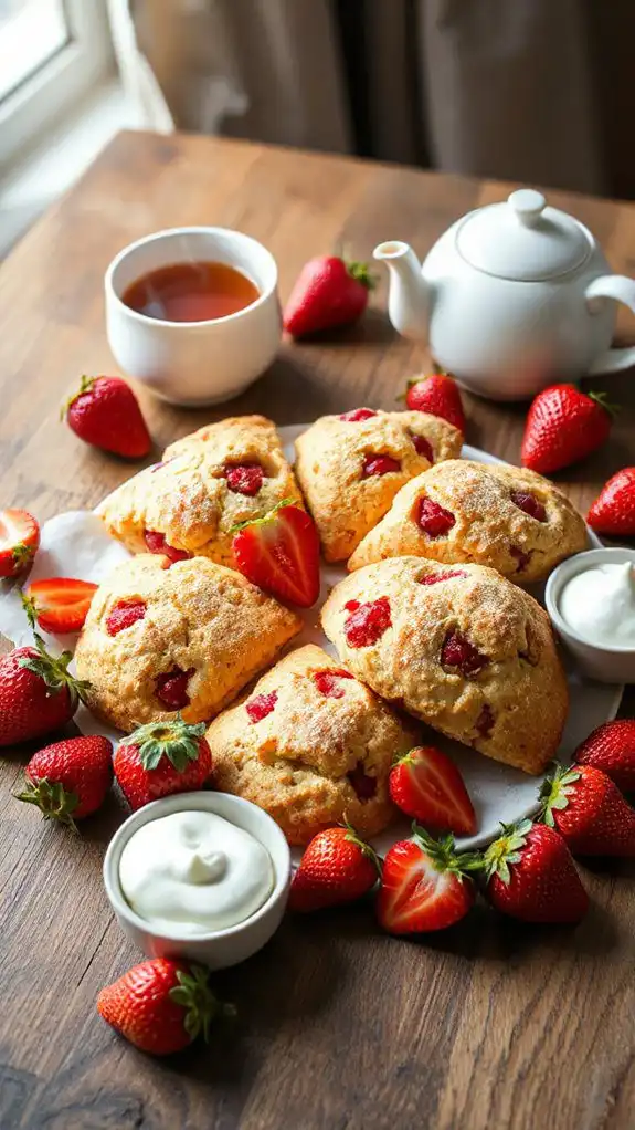 elegant creative scone pairings