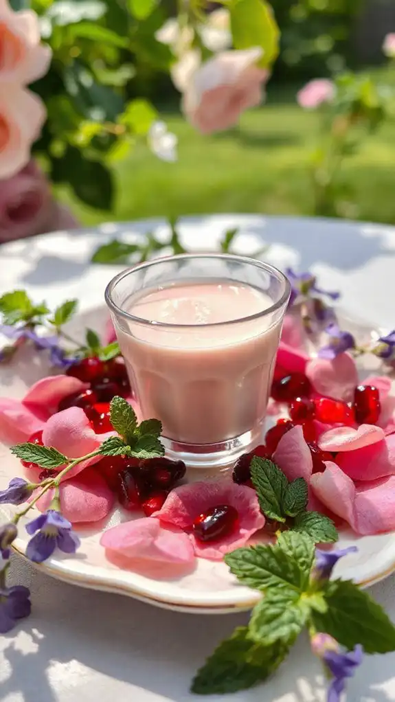 elegant floral dessert delight