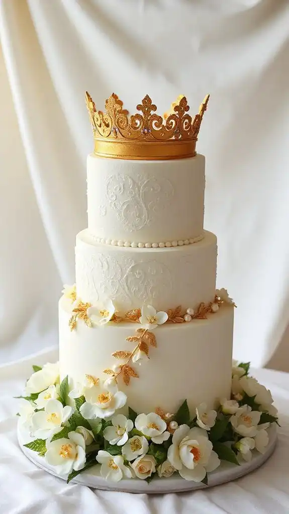 elegant gold whimsical cake elegant gold whimsical cake