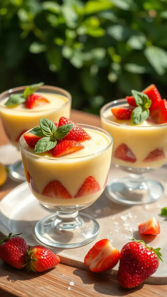elegant lemon basil dessert