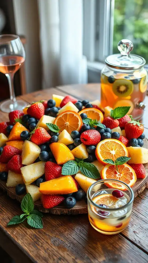 elegant presentation drink match