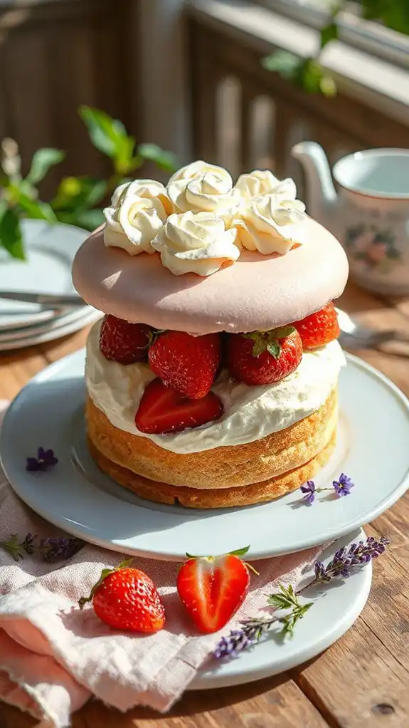 elegant strawberry layered cake elegant strawberry layered cake