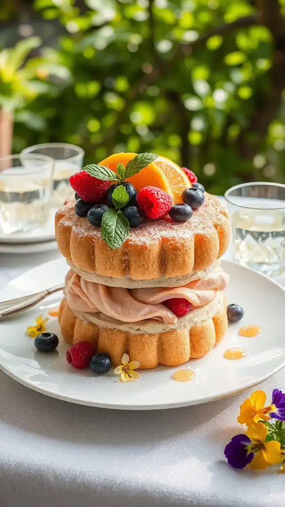 elegant summer fruit dessert elegant summer fruit dessert