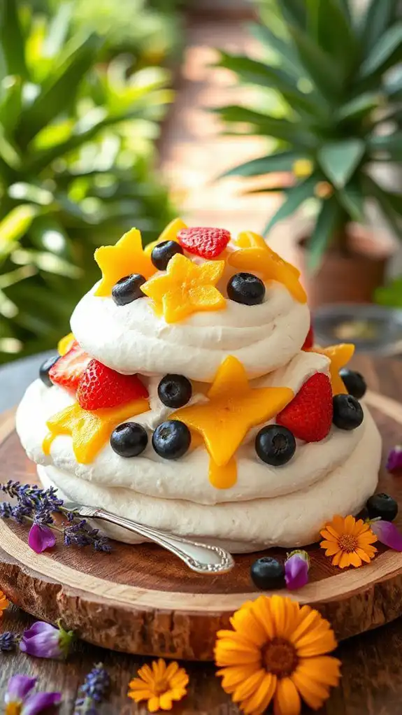 elegant tropical fruit dessert elegant tropical fruit dessert