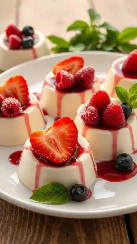 elegant vanilla panna cotta