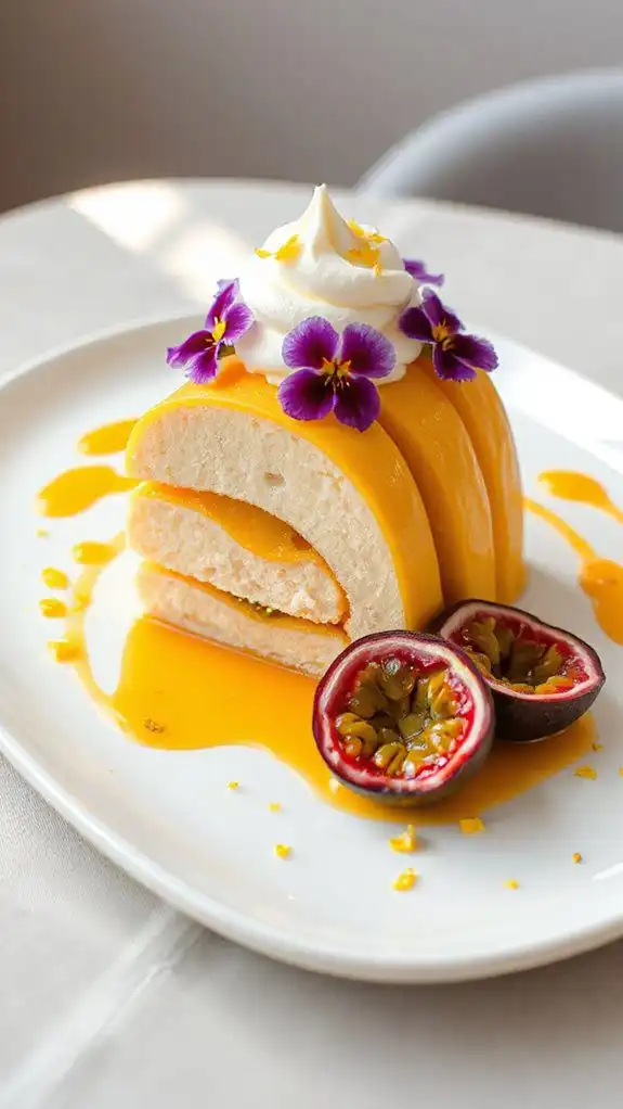 elegantly tropical summer dessert