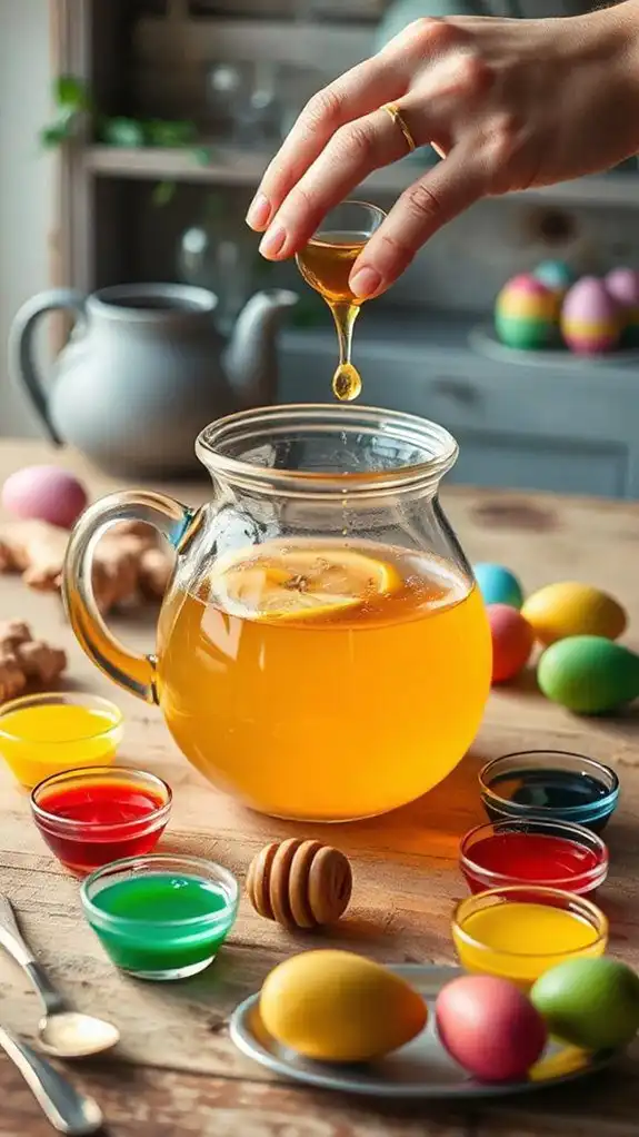 enhance with colorful dyes