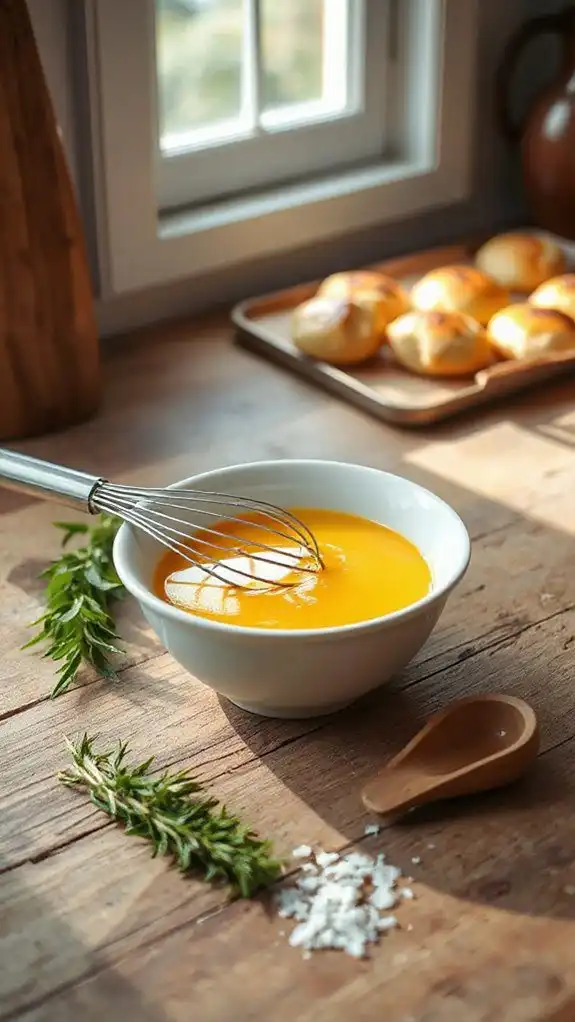 enhance with flavorful egg wash