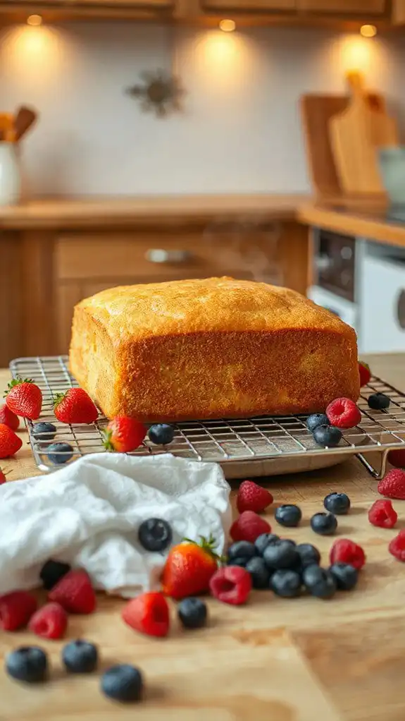 ensure cake cools completely