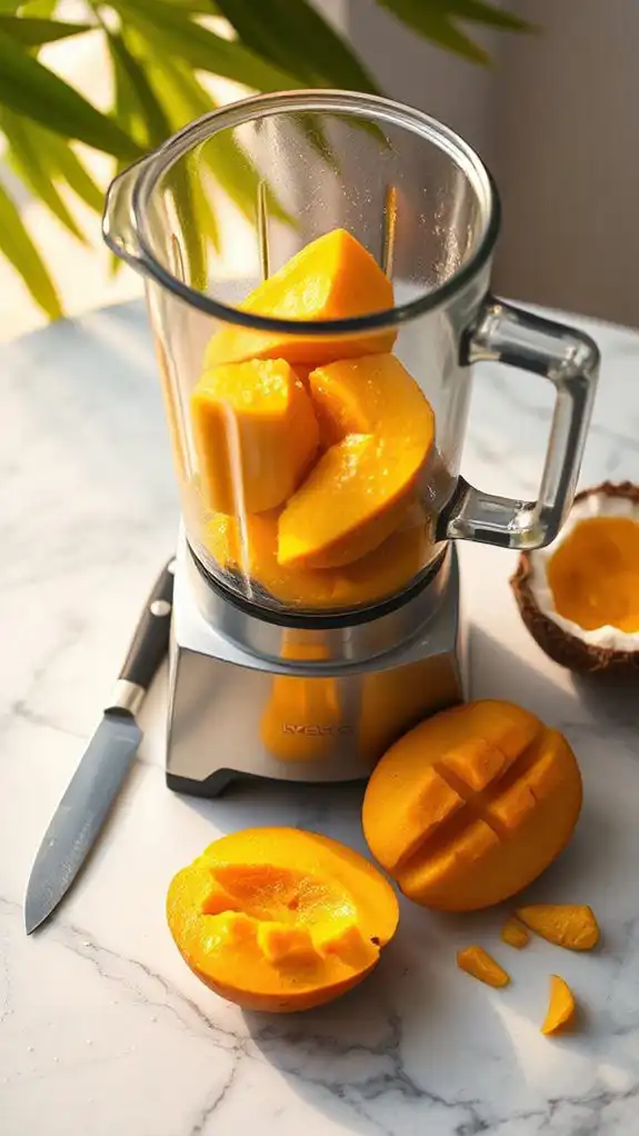 enzyme inhibited frozen mango puree
