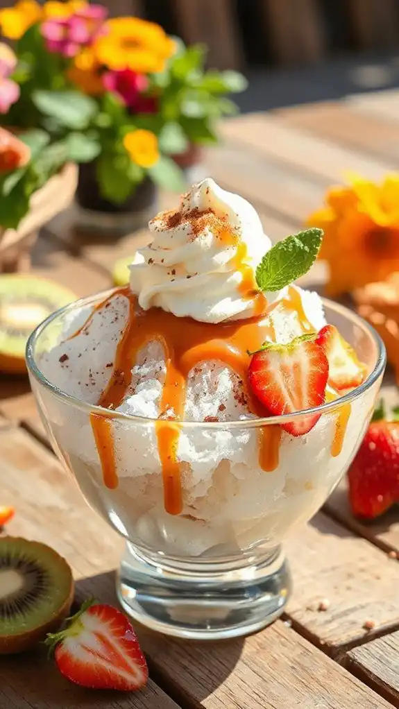 espresso caramel shaved ice