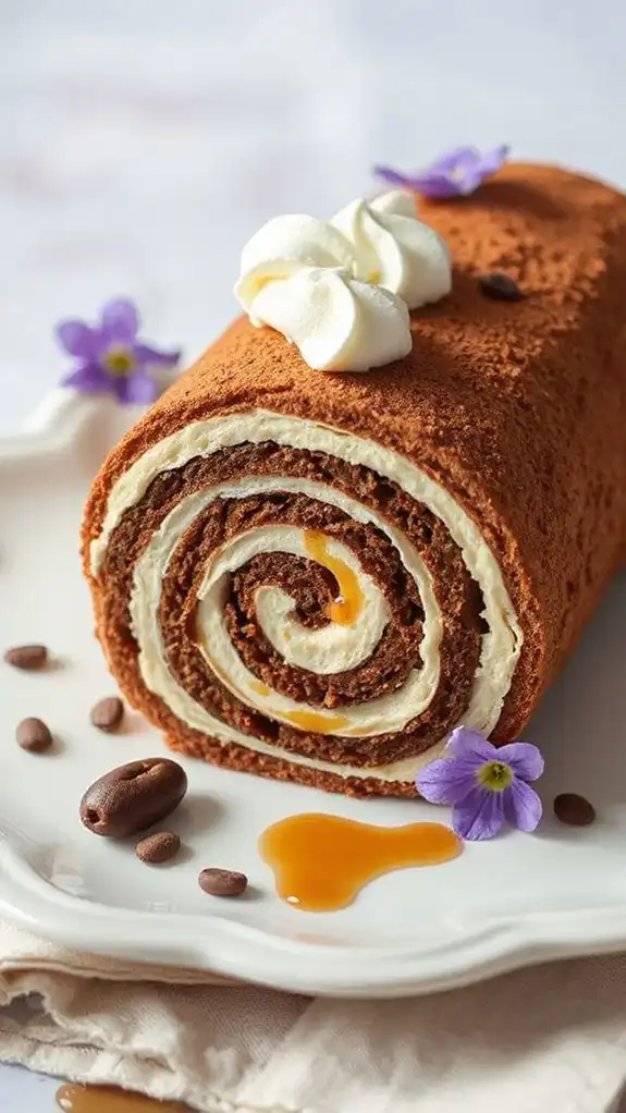 espresso filled dessert roll delight
