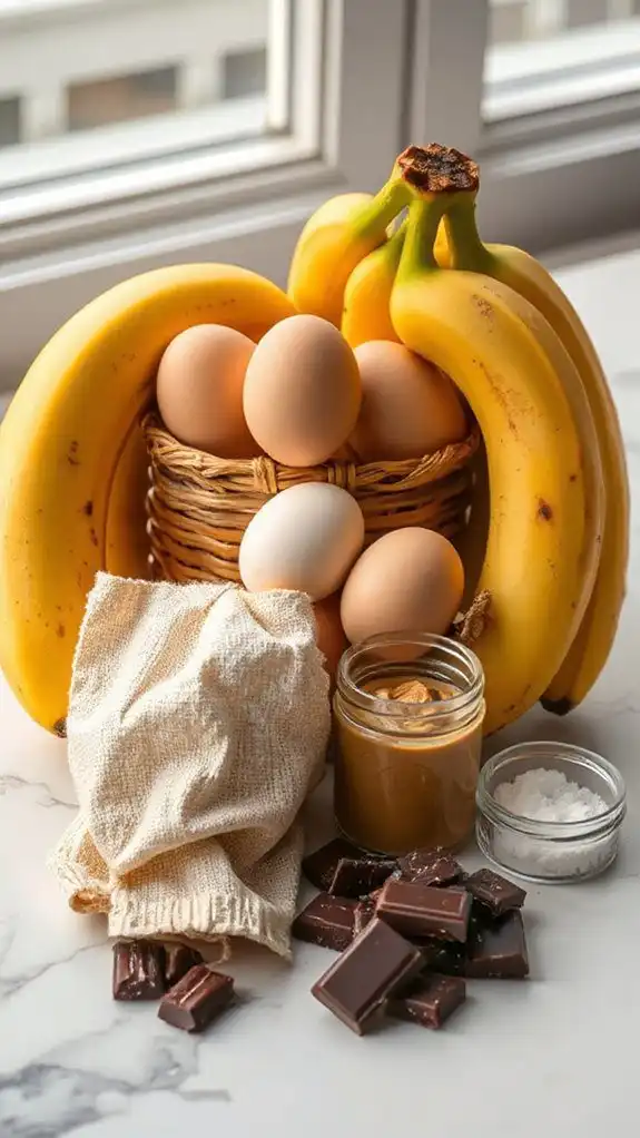essential banana cake ingredients