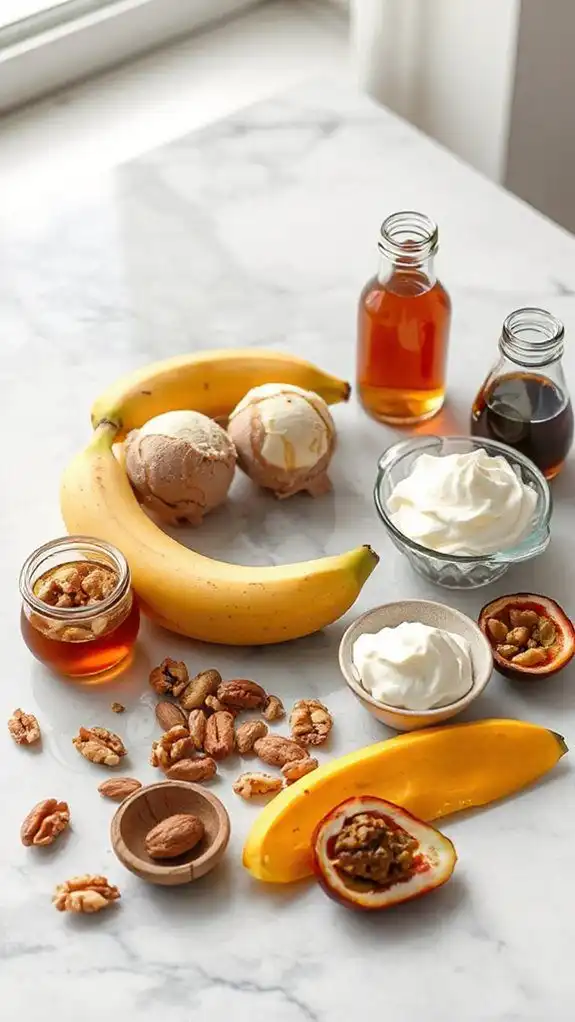essential banana split ingredients