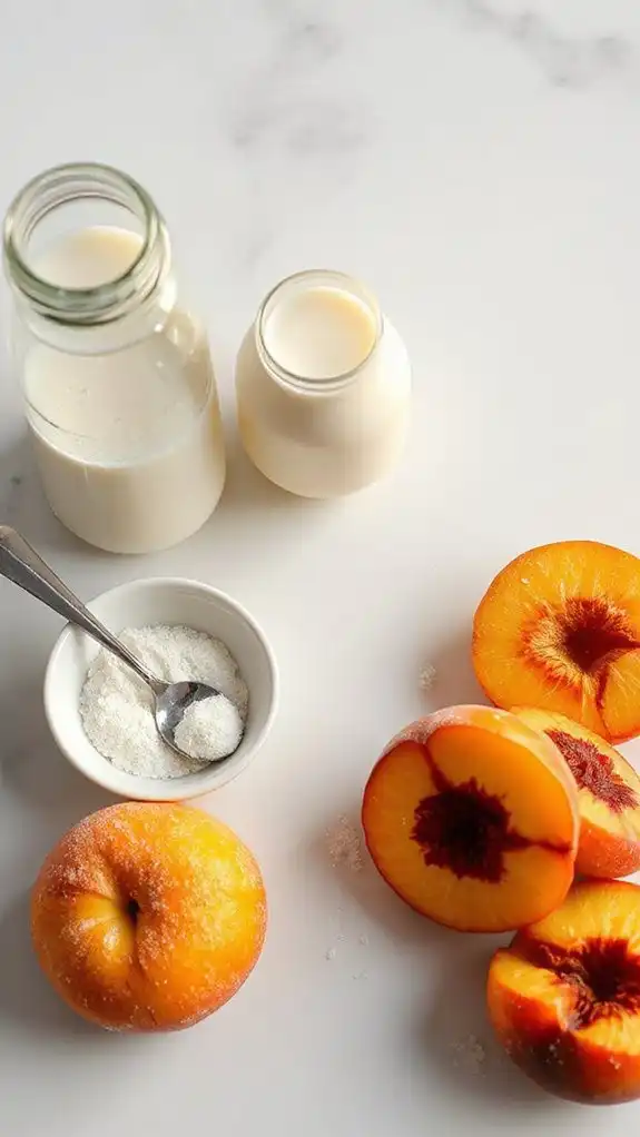essential organic peach ingredients