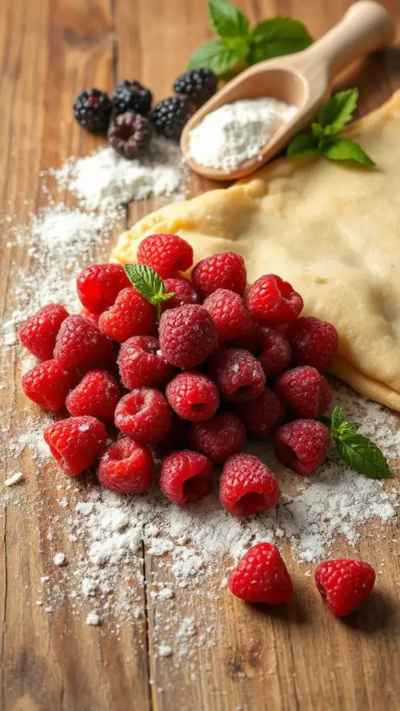 essential raspberry pie ingredients