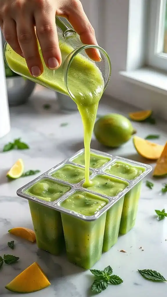 evenly fill popsicle molds