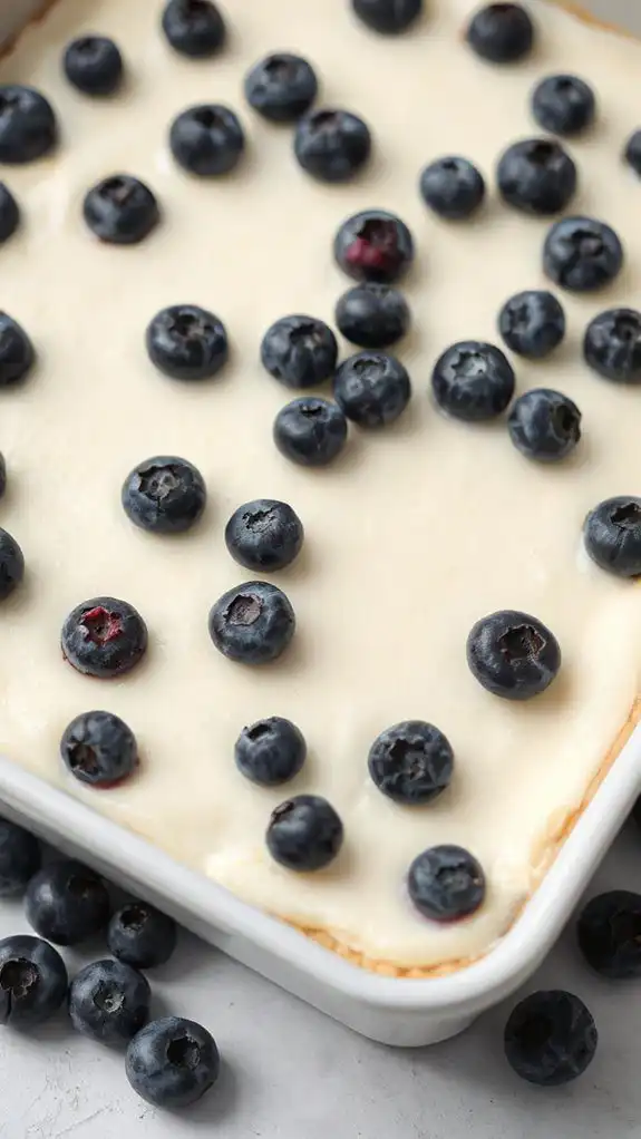 evenly layer blueberries symmetrically evenly layer blueberries symmetrically