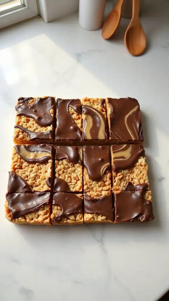 evenly slice into squares