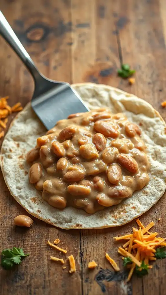 evenly spread refried beans evenly spread refried beans