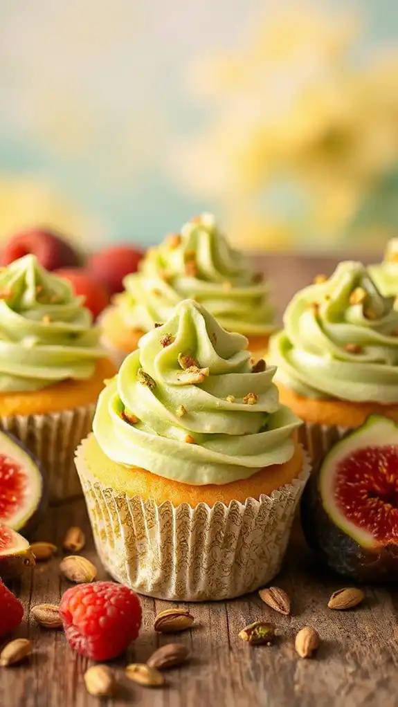 exotic pistachio cupcake delight