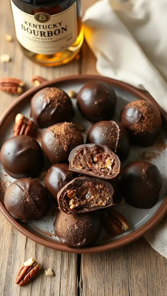 exotic refined bourbon truffles