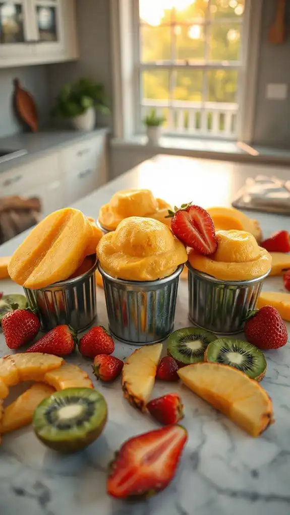 exotic seasonal fruit kulfis