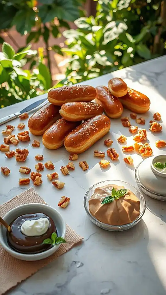 exquisite hazelnut cream clairs