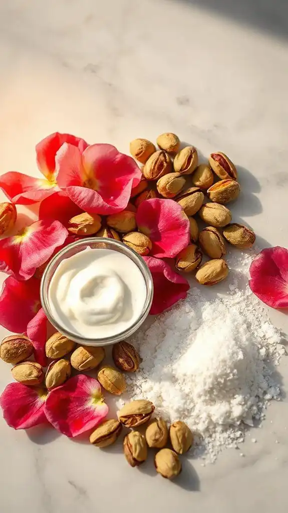 exquisite rose pistachio purity