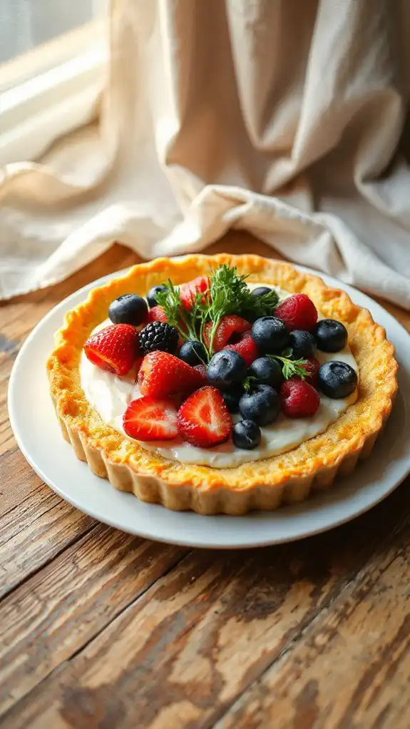 fennel berry summer tart