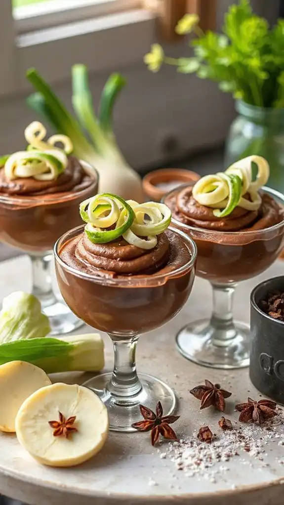 fennel infused chocolate mousse delight