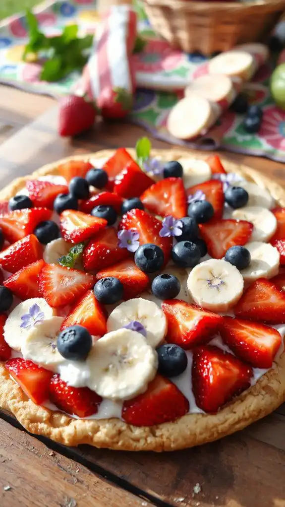 festive summer fruit pizza