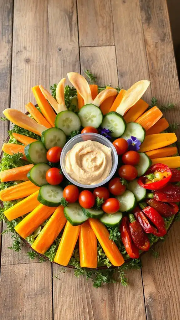 festive vegetable arrangements for easter