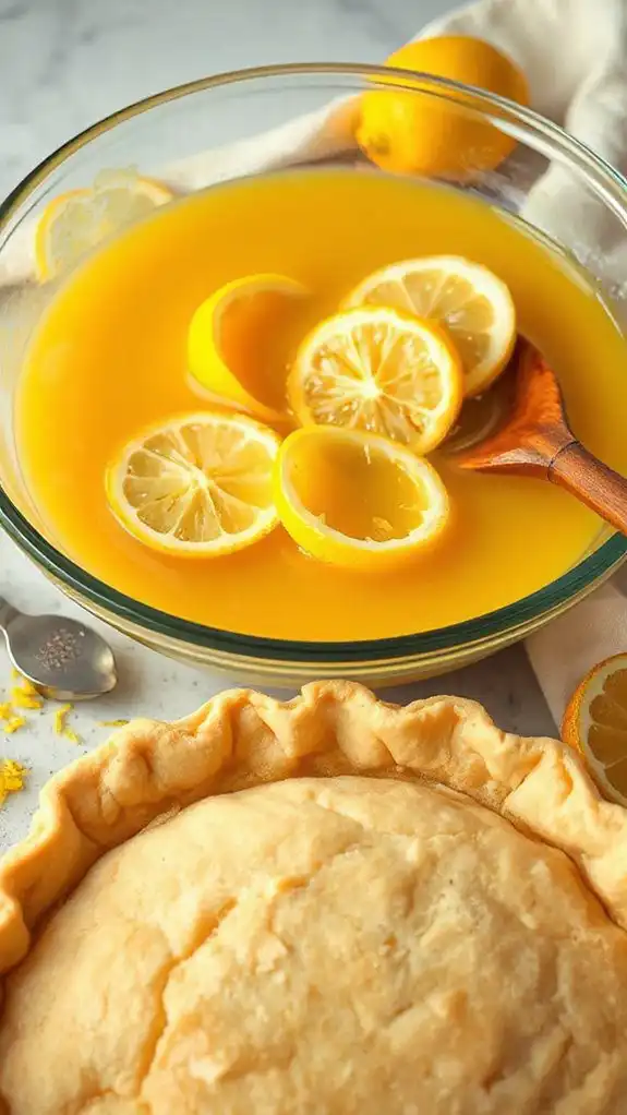fill the crust carefully