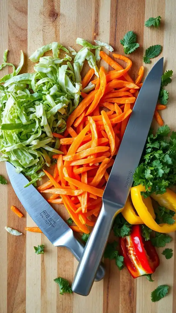 finely chop the vegetables