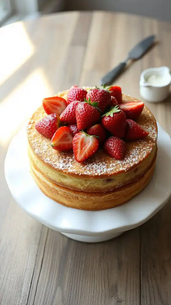 finnish strawberry brita cake